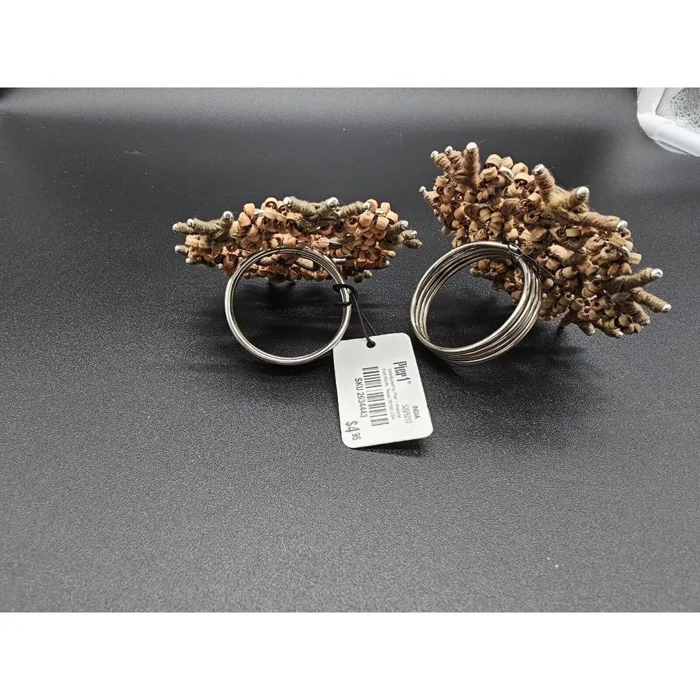 Pair Of Pier One Napkin Rings Boho Style‎